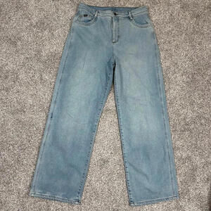 Kuhl Wide Leg Jeans Women 16 Reg Light Blue Demin Kontour Rigid Style 6421 32x32